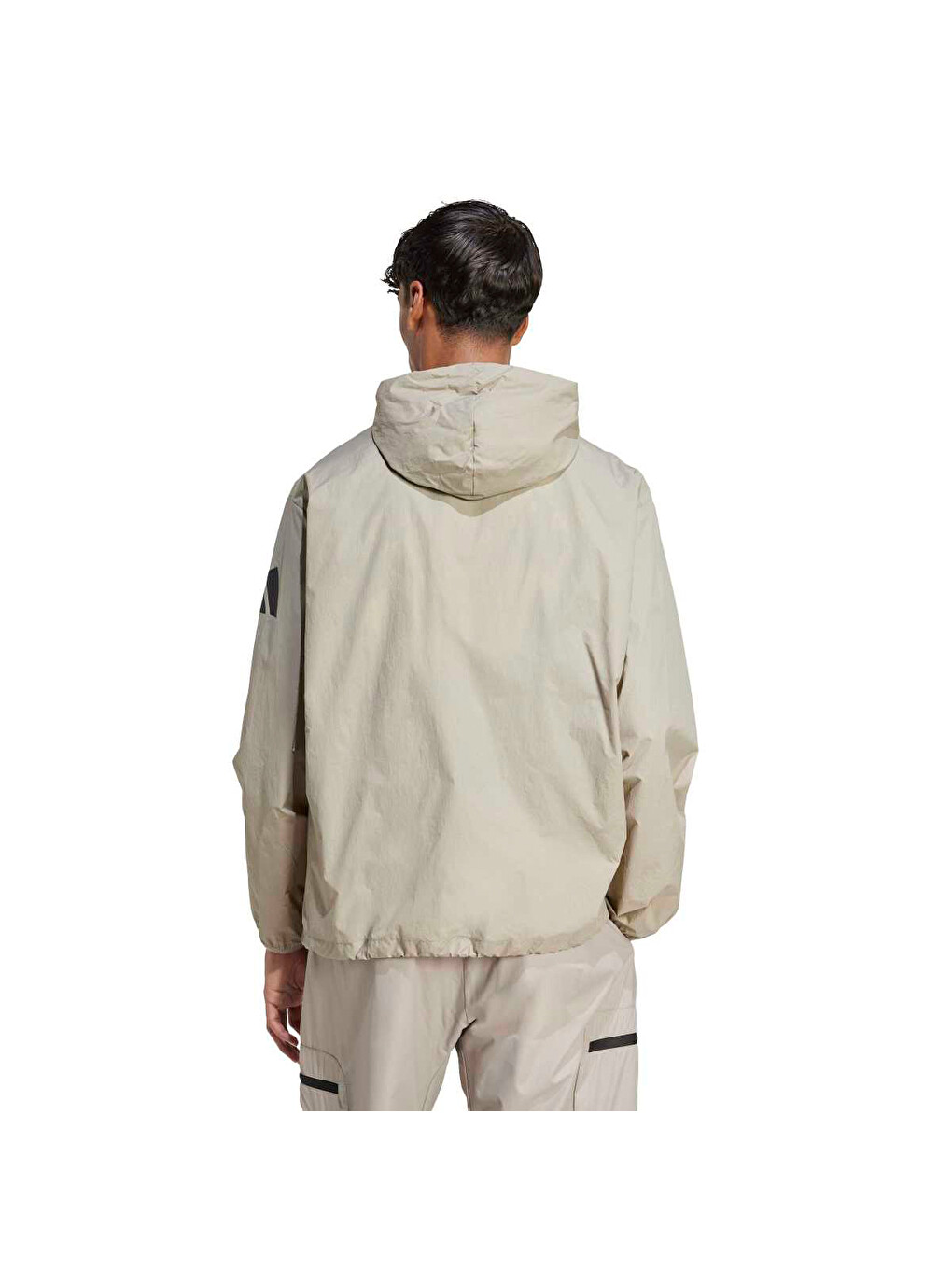 City Escape Windbreaker Erkek Bej Kapüşonlu Ceket-1
