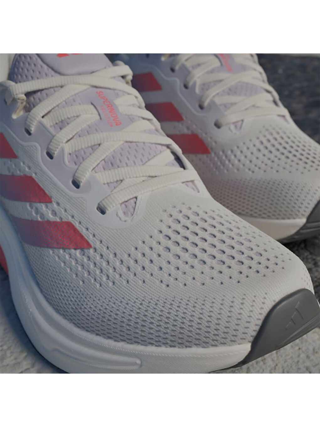 Supernova Solution Kadın Beyaz Yol Koşusu Ayakkabısı-4
