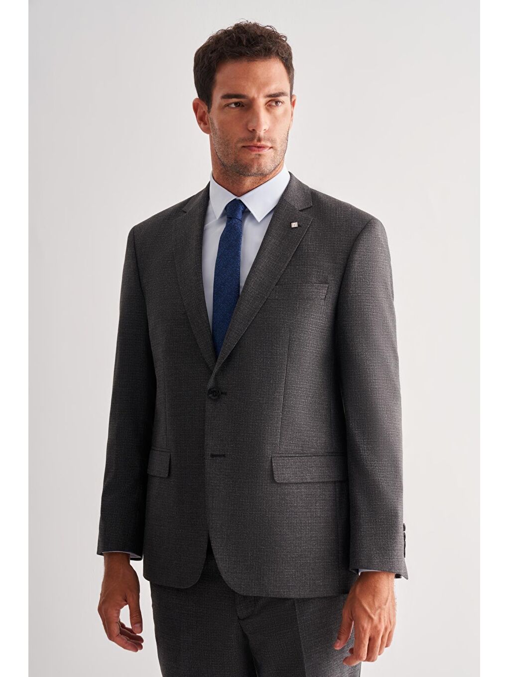 Koyu Antrasit 4 Drop Comfort Fit Classic Takım Elbise 1001255121