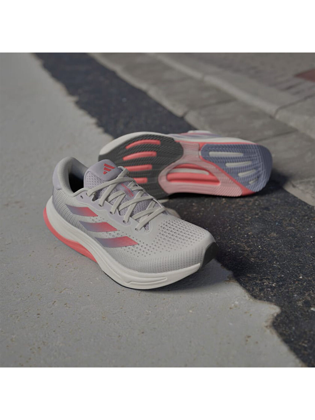 Supernova Solution Kadın Beyaz Yol Koşusu Ayakkabısı-5