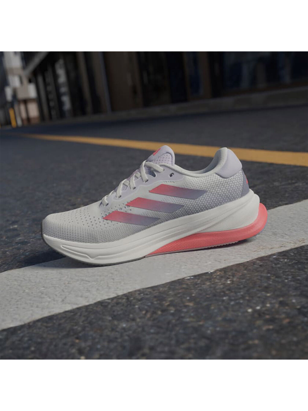 Supernova Solution Kadın Beyaz Yol Koşusu Ayakkabısı-6