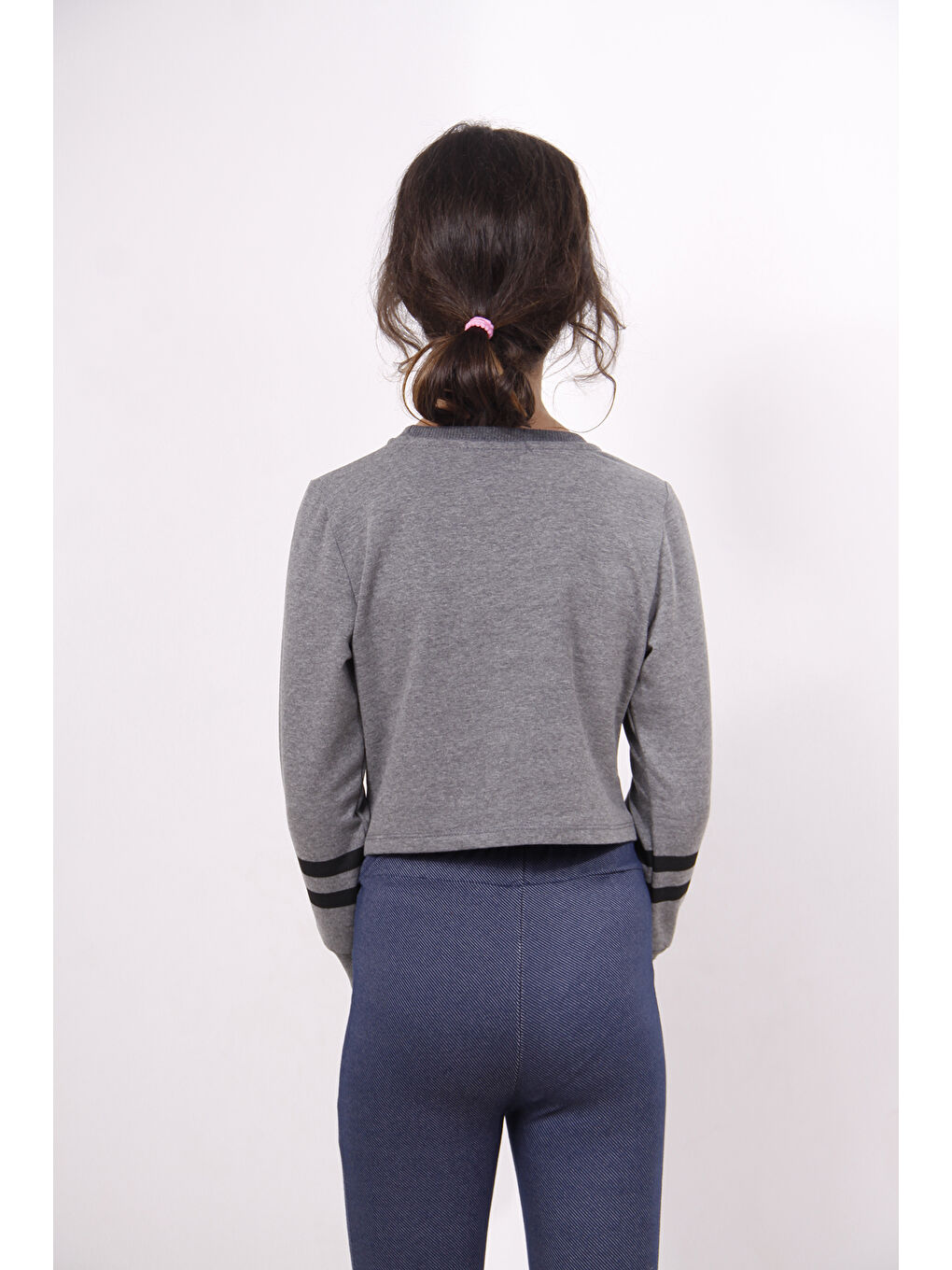 Antrasit Kız Çocuk Yıldızlı Dream Baskılı Sweatshirt-2