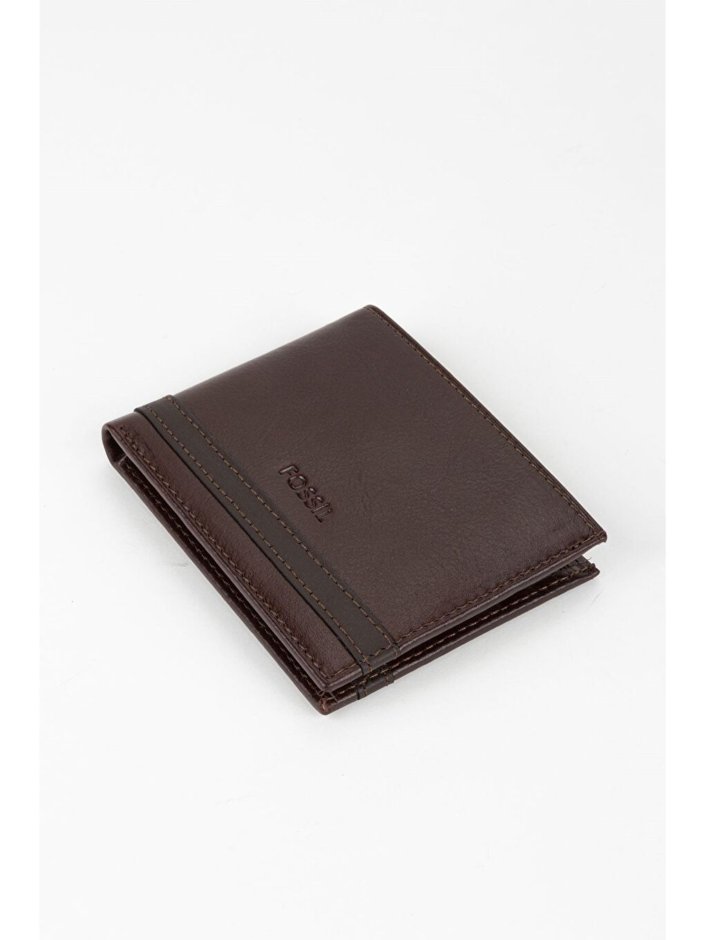 Kahverengi Kutulu Hakiki Deri Kahve Crazy Yatay Erkek Cüzdan El Portföyü-1