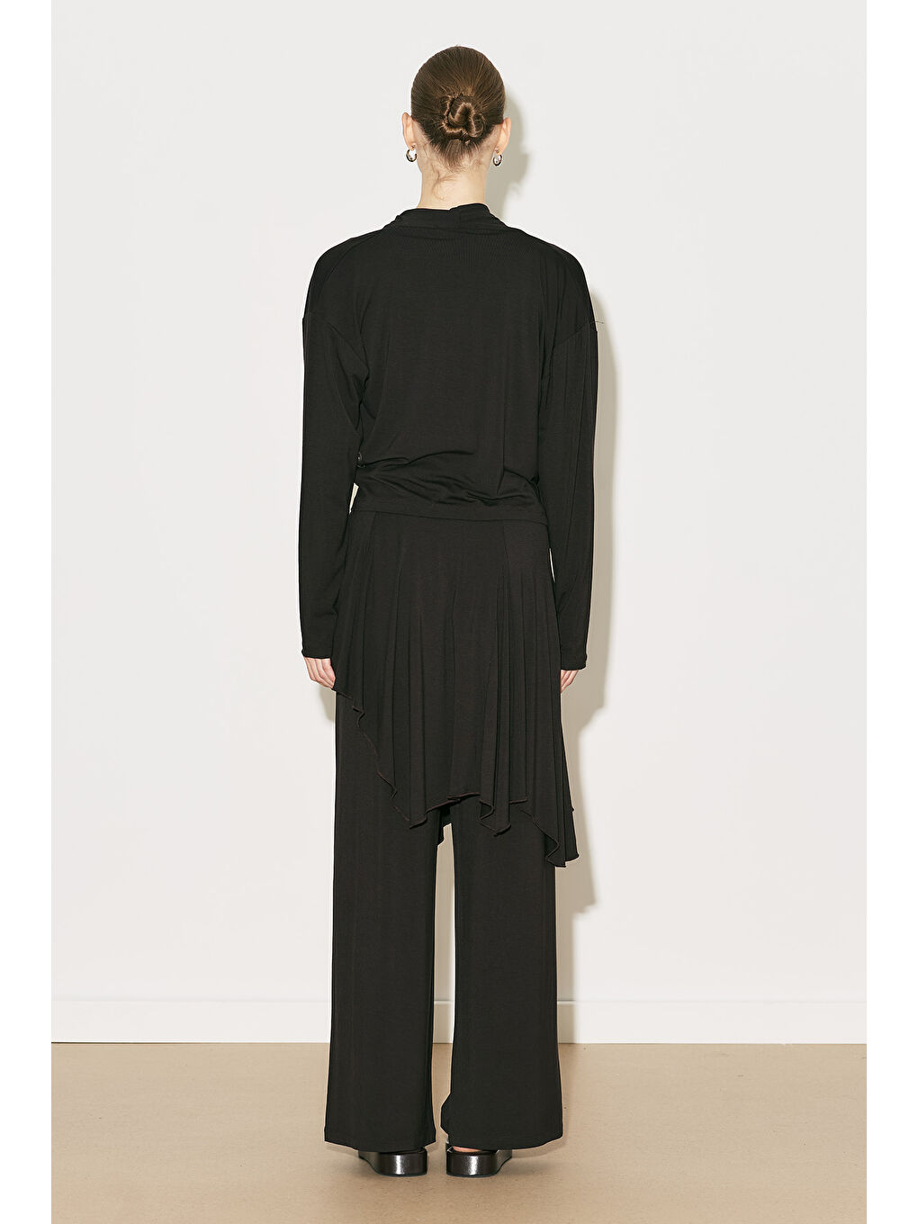 Easy Kruvaze Bluz Kahverengi-3