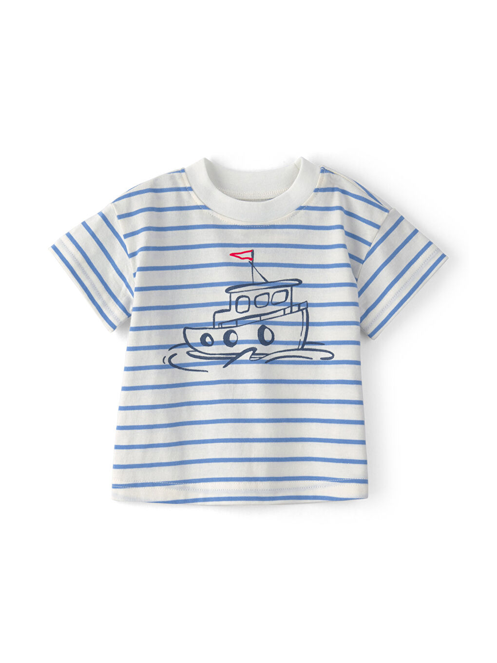 Erkek Bebek Body Şort Set 3 Ay-24 Ay Mavi-1