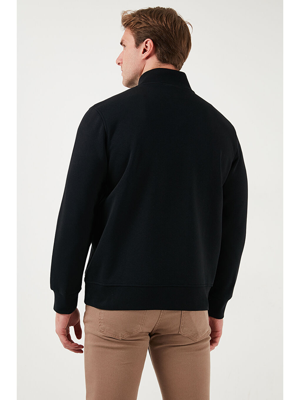 Lacivert Pamuklu Regular Fit Dik Yaka 2'li Paket Sweat 59052592S2-3