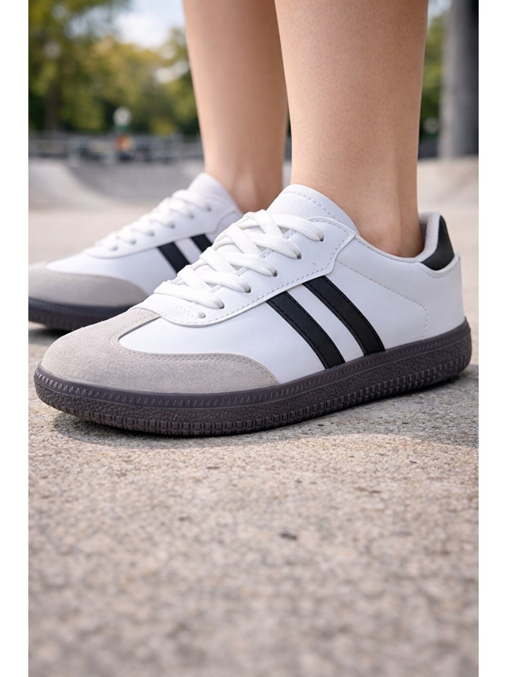 Beyaz FLEX RUN Unisex Spor Ayakkabı Günlük Casual Sneakers-2