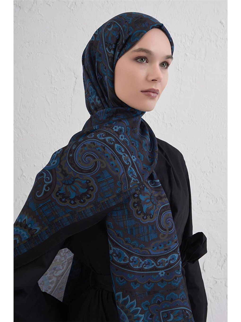 İndigo Yün İpek Harmony Şal 327 50-1