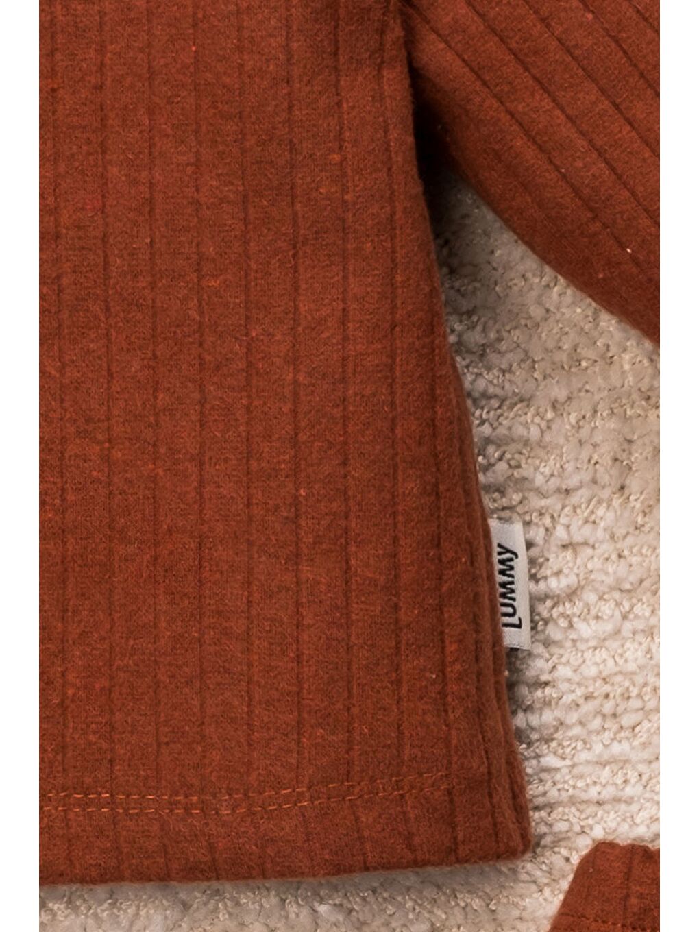 Kahverengi Mavi Güneşli 3 Parça Organik Bebek Takımı-2