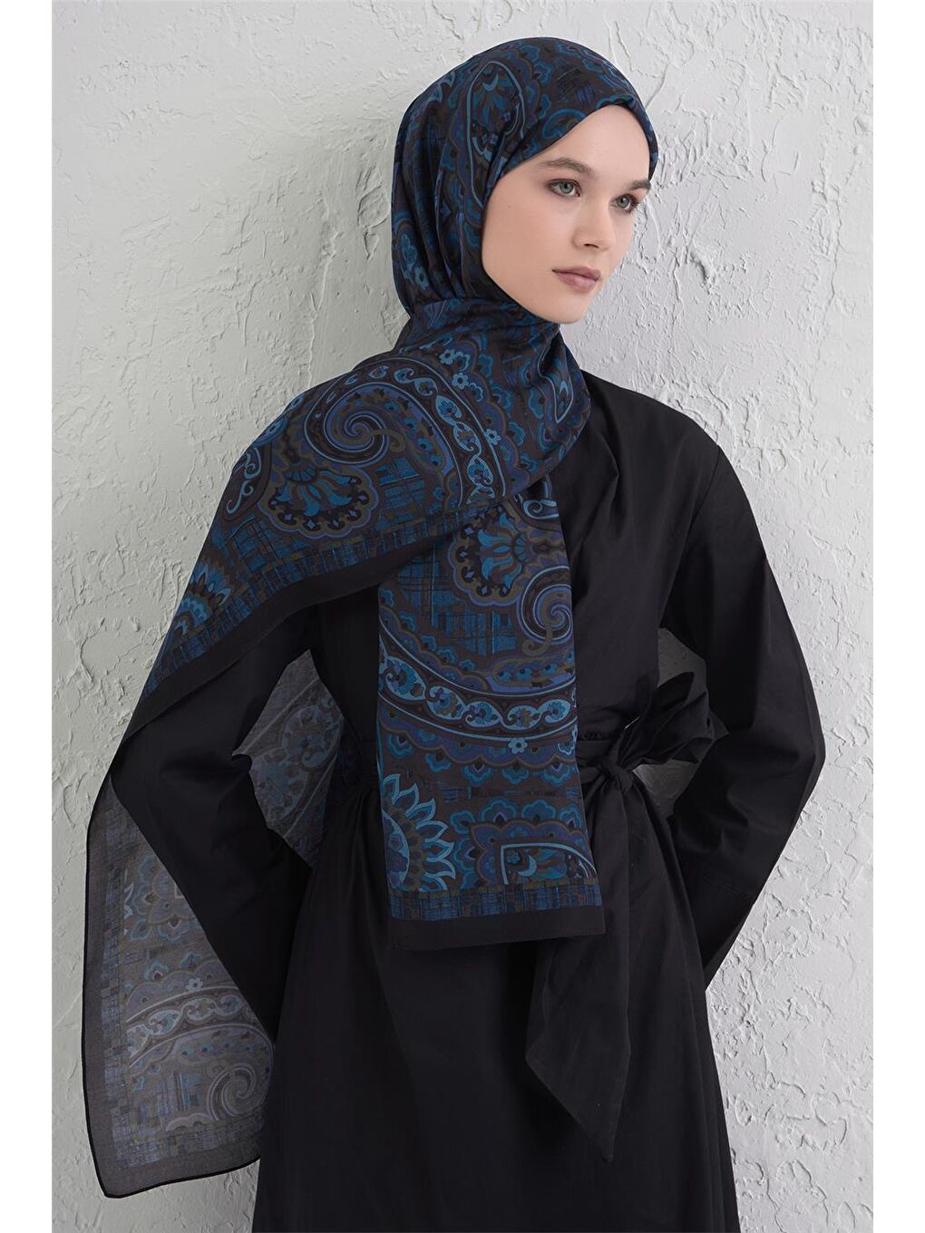İndigo Yün İpek Harmony Şal 327 50-3