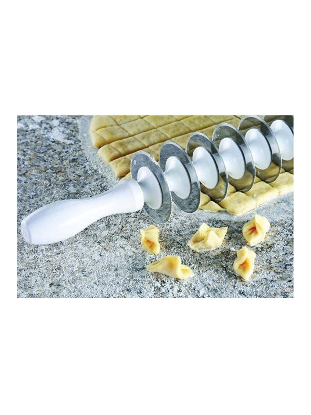 Beyaz 7 Bıçaklı Merdane Mantımatik Kare Kesim-3