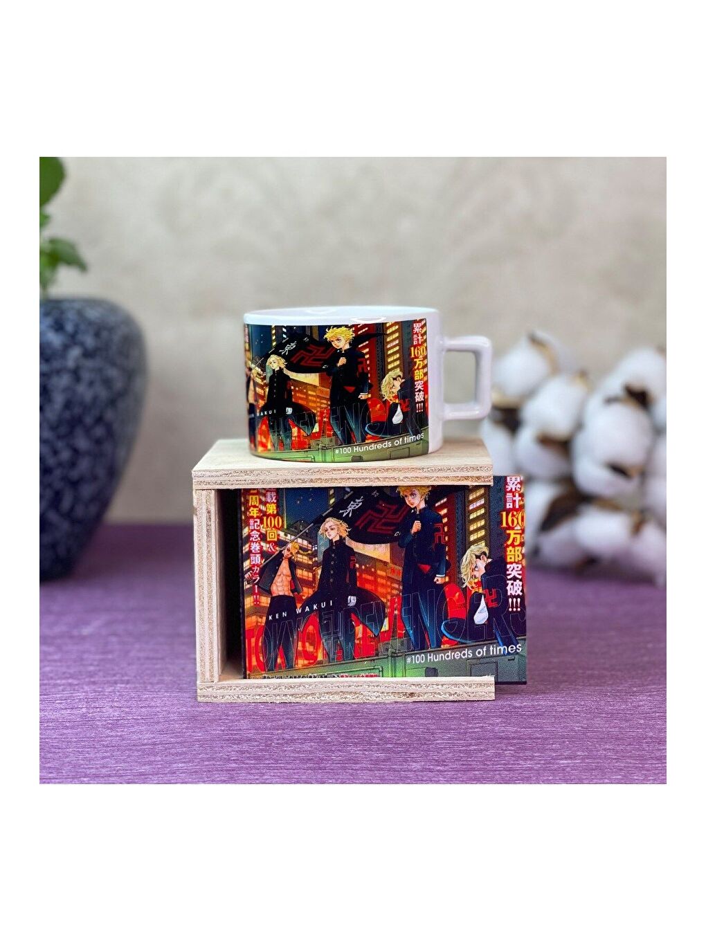 Karışık Tokyo Revenger Tasarımlı Kutulu Kupa