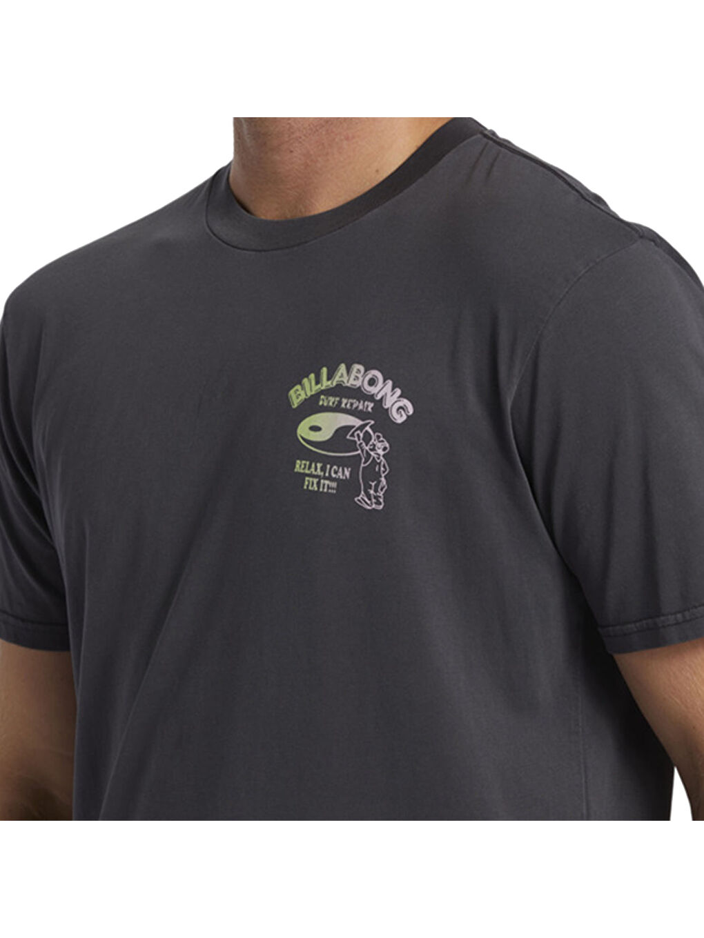 Relax Ss Ww Erkek Siyah Tişört-3