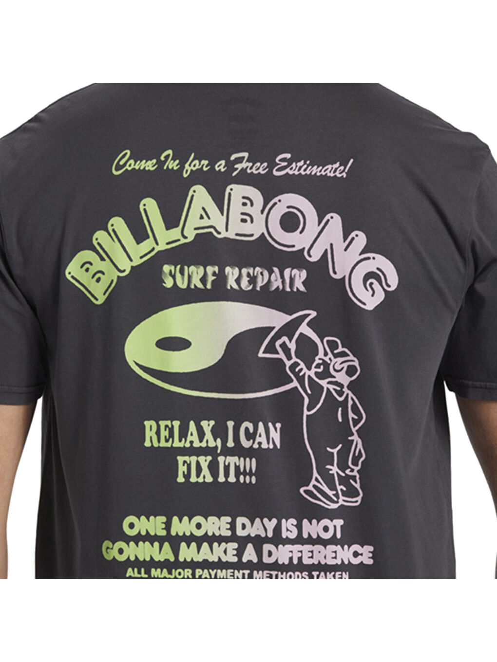 Relax Ss Ww Erkek Siyah Tişört-6