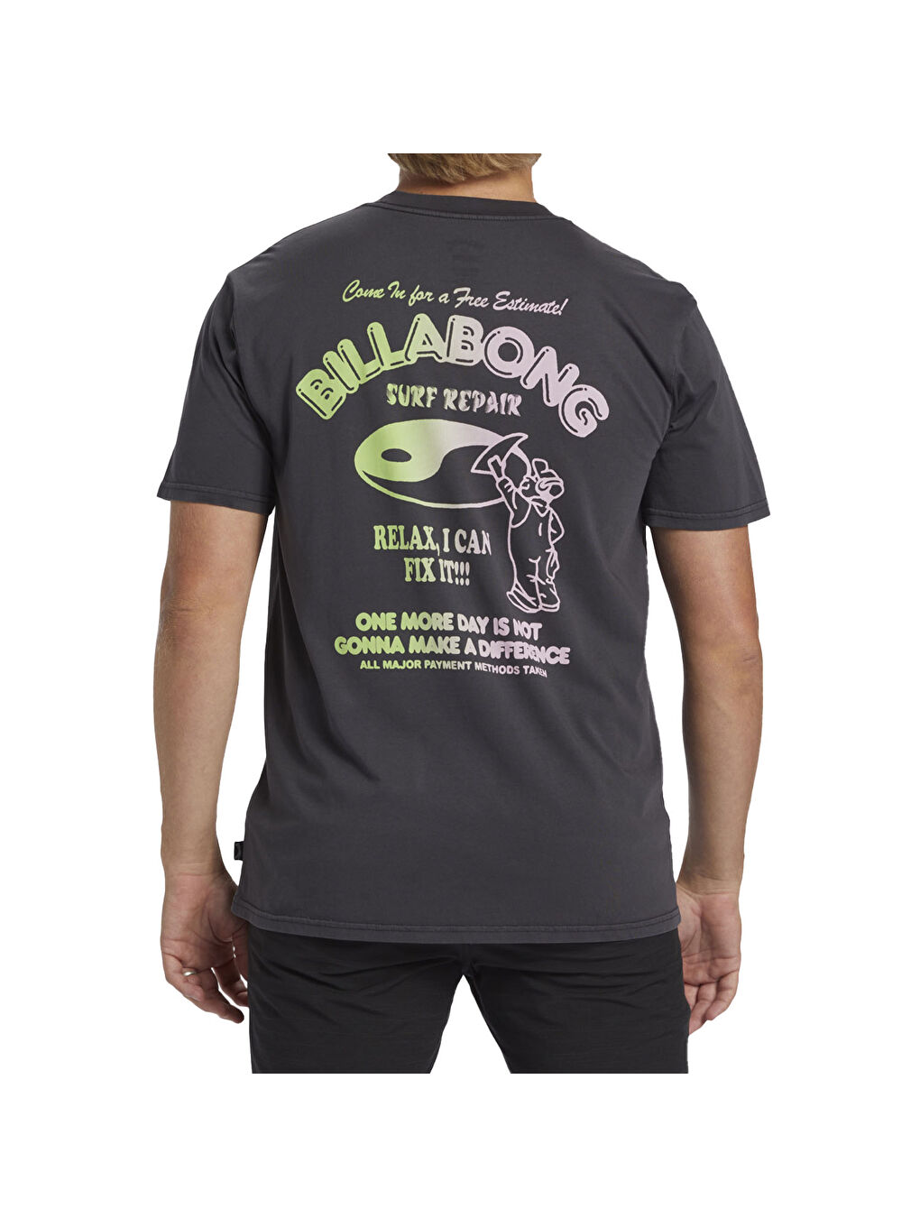 Relax Ss Ww Erkek Siyah Tişört-7