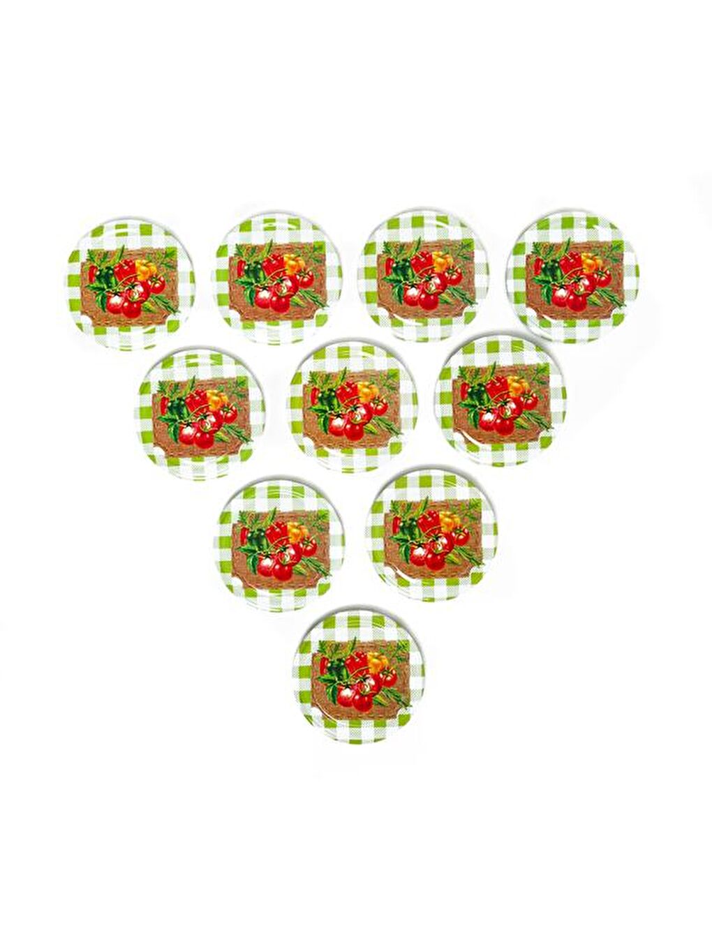 Karışık 10'lu Kavanoz Kapağı - 8,2 cm - Asorti-2