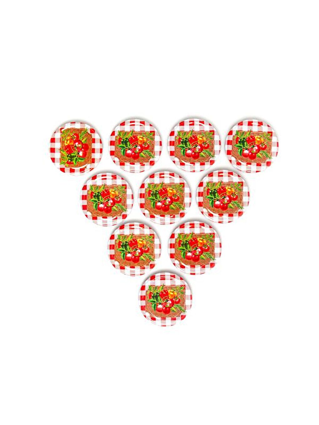 Karışık 10'lu Kavanoz Kapağı - 8,2 cm - Asorti-5