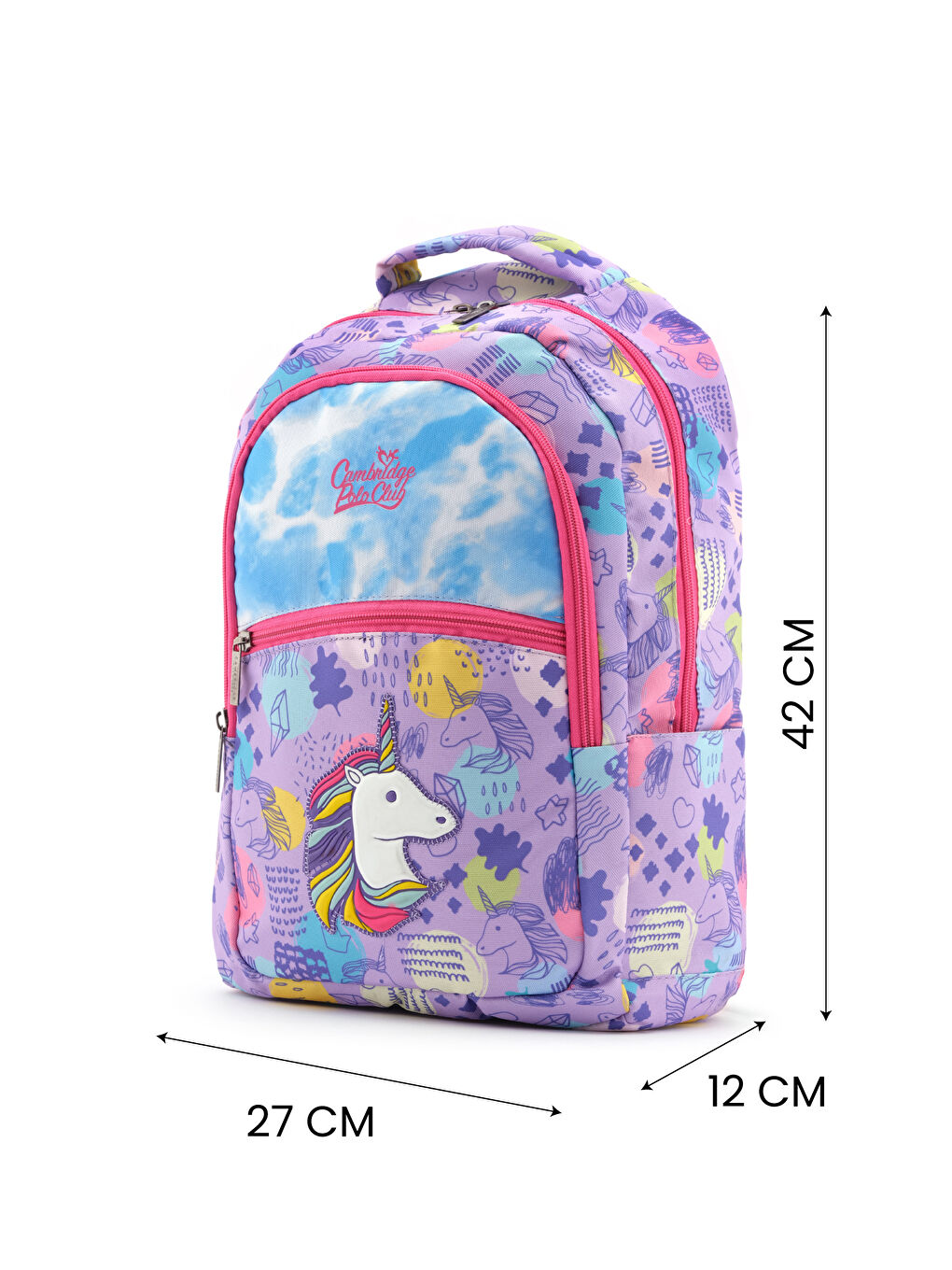 Tek Ana Bölmeli Kız Çocuk İlkokul Çanta Set-3