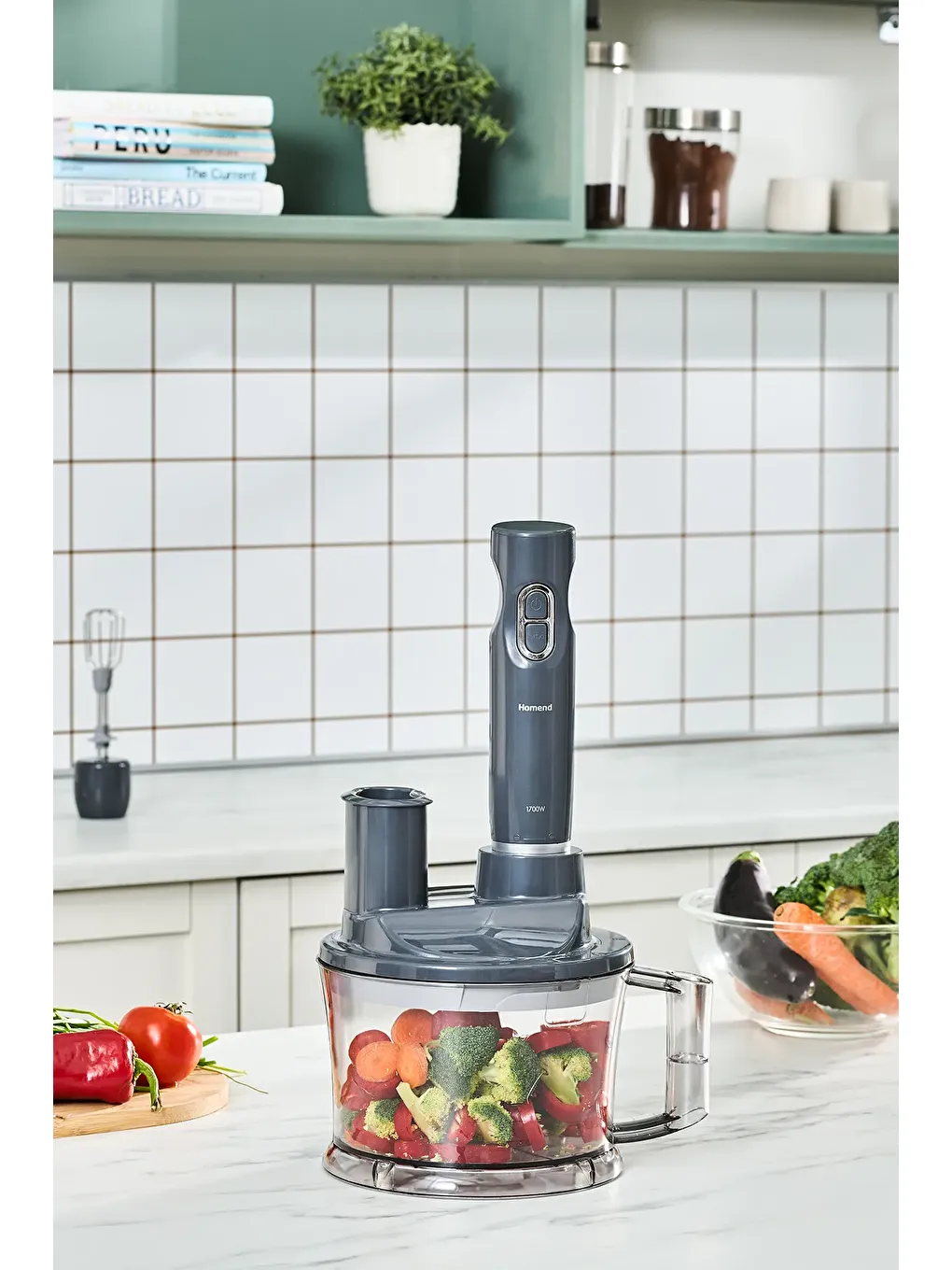 Functionall 2843H 5 Fonksiyonlu Mutfak Robotu 1700W Antrasit-3