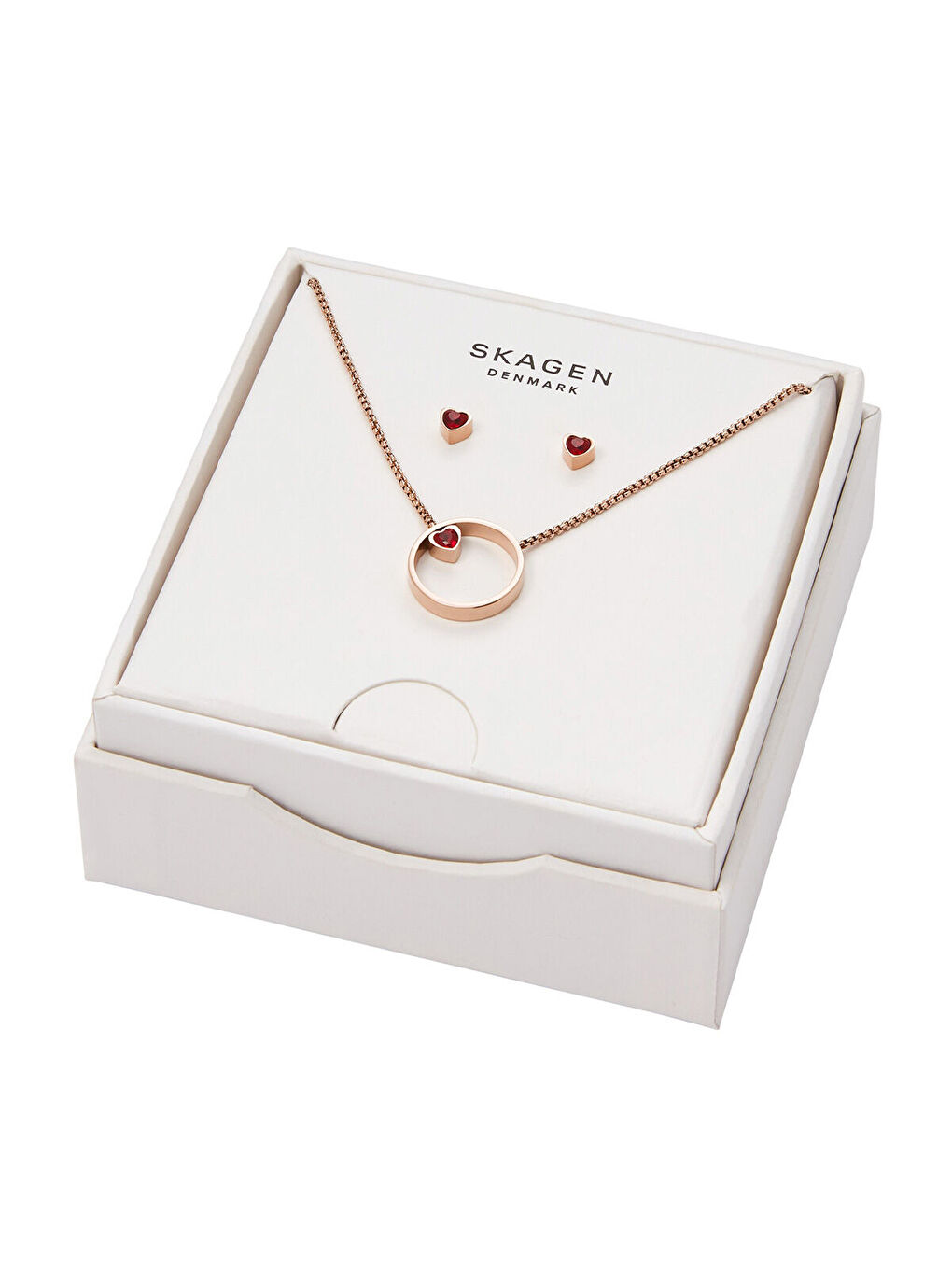 Pembe SKJB1007-791 Kalpli Kadın Kolye ve Küpe Seti-3