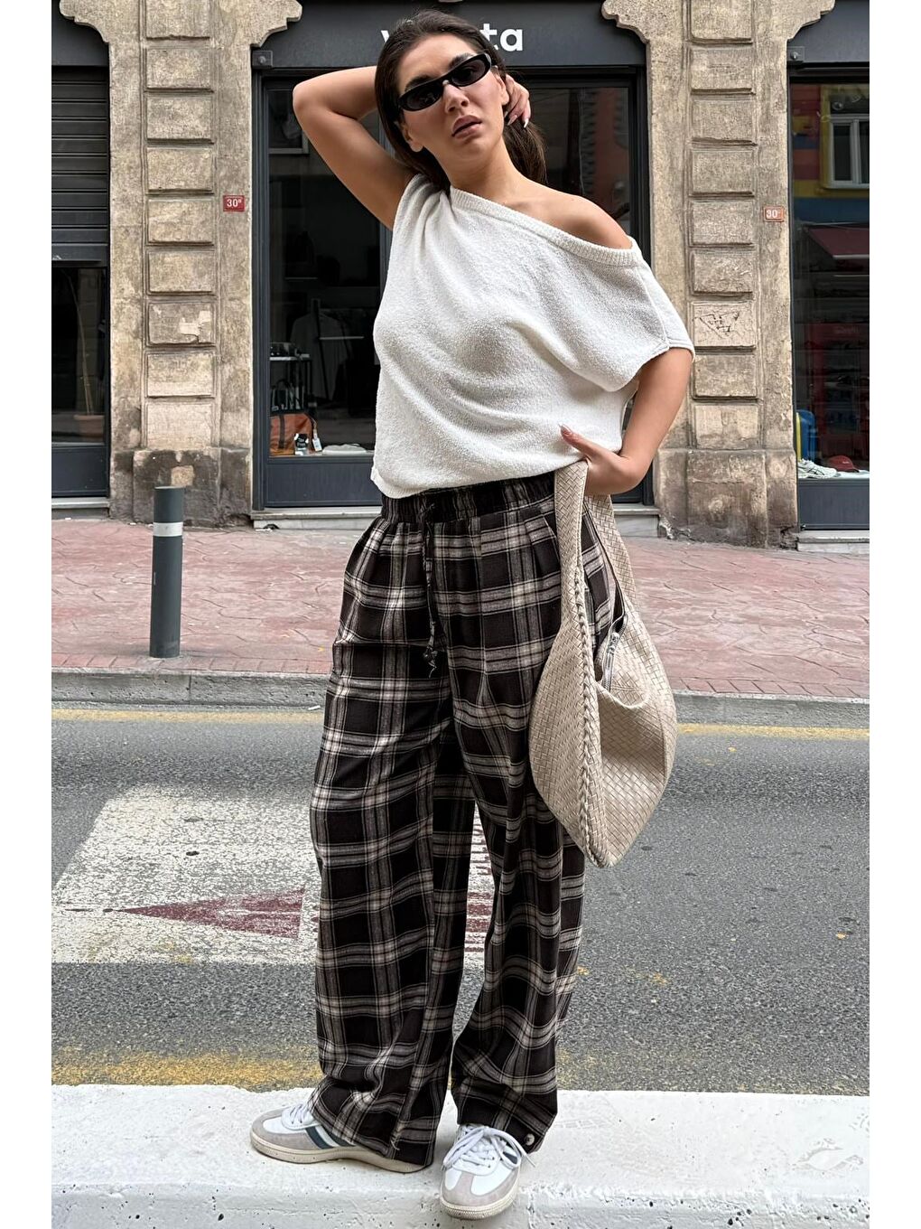 Kahverengi %65 Pamuk %35 Polyester-4