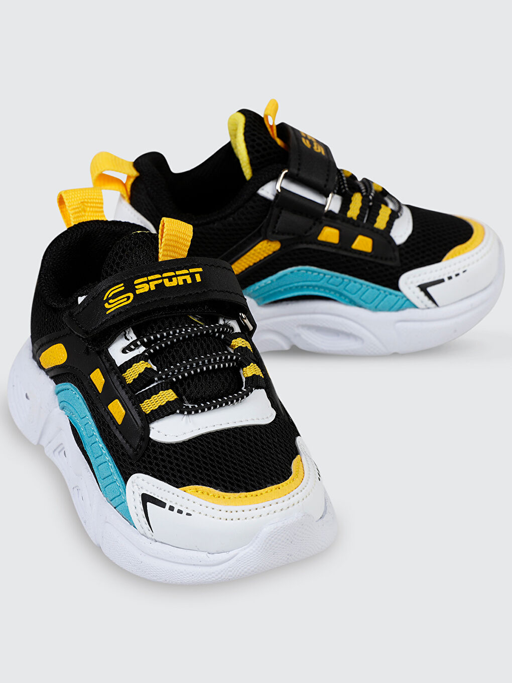 Sport Erkek Çocuk Spor Ayakkabı 21-25 Numara Siyah-Mavi-2