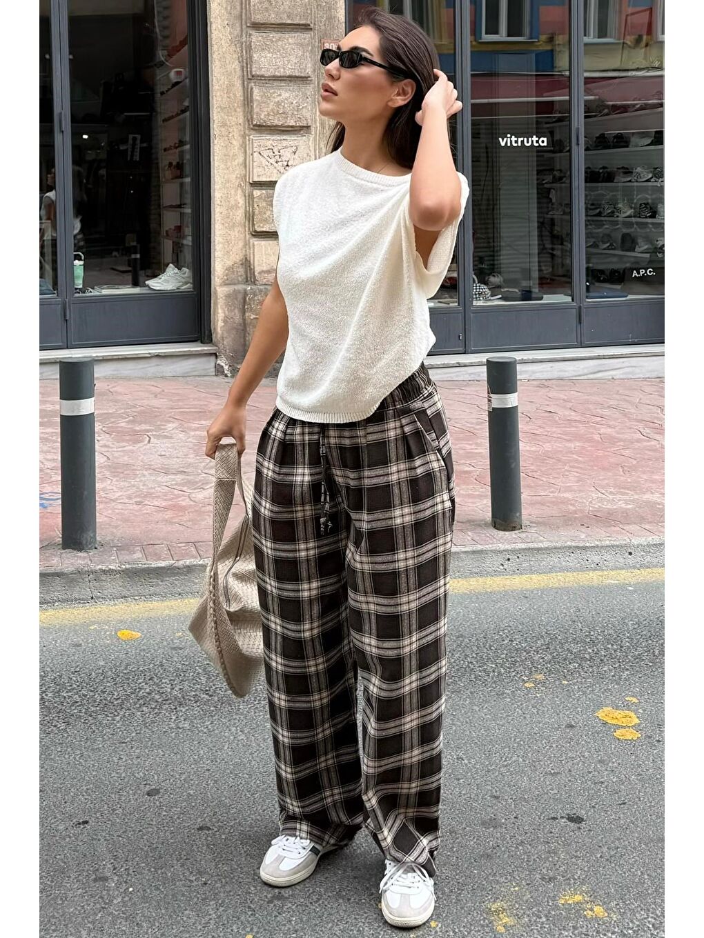 Kahverengi %65 Pamuk %35 Polyester-7