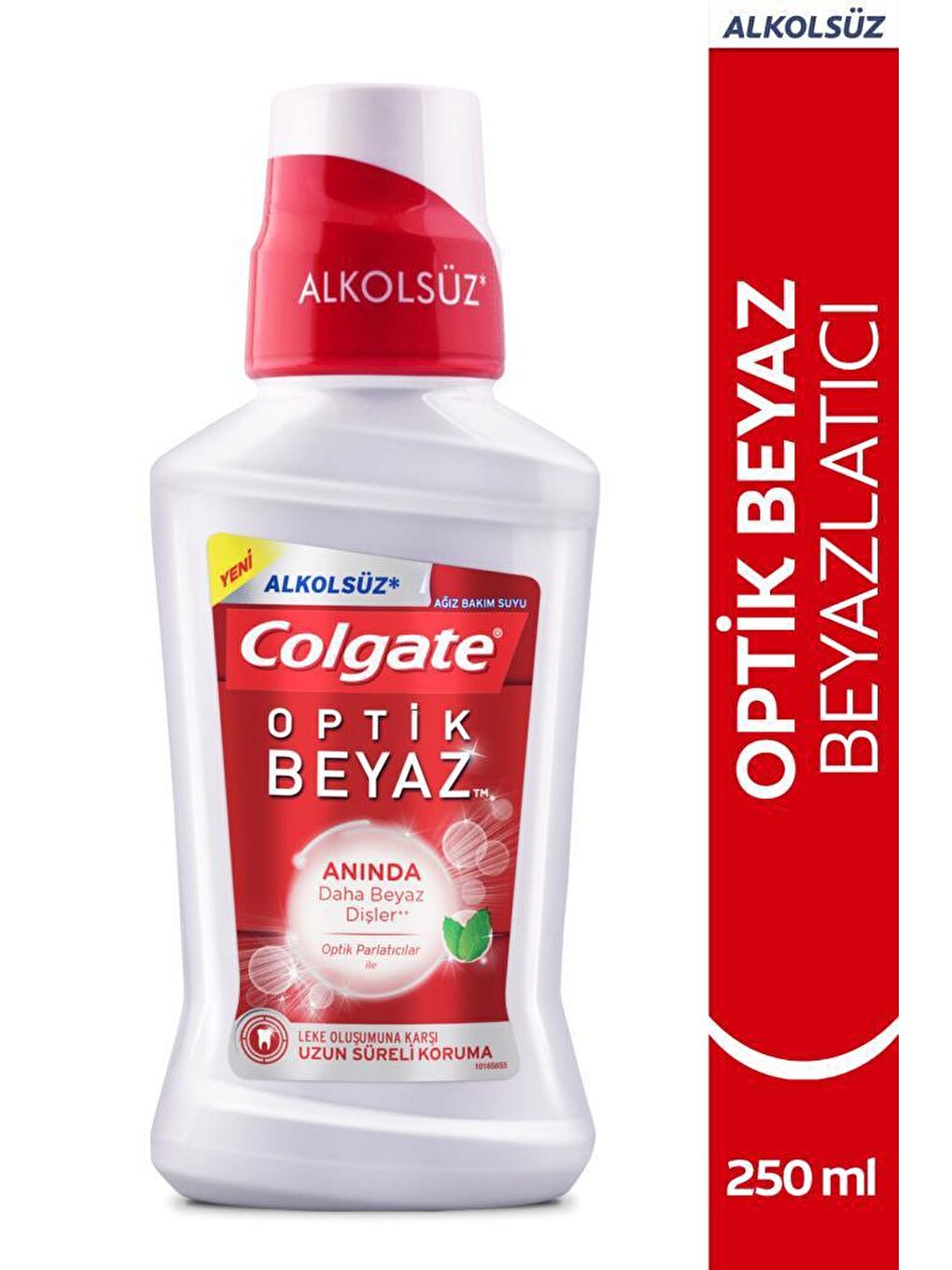 Colgate Beyaz-Lacivert-Kırmızı Optic White Beyazlatıcı Ağız Bakım Suyu 250 ml