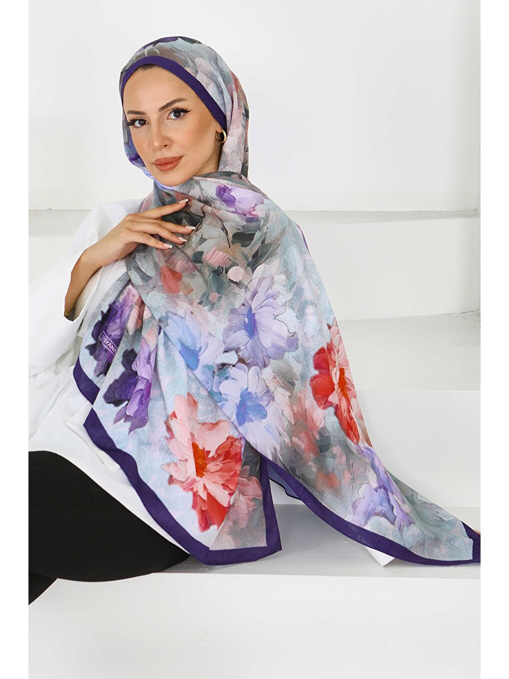 Bambu Kıraş Şal Mor - 27617