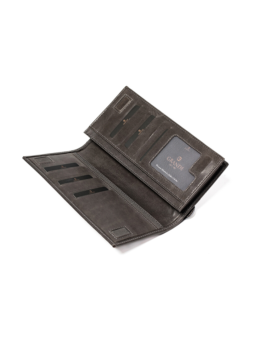 Gri Unisex Cüzdan & Kartlık 1764 Deri Cüzdan Kartlık-4