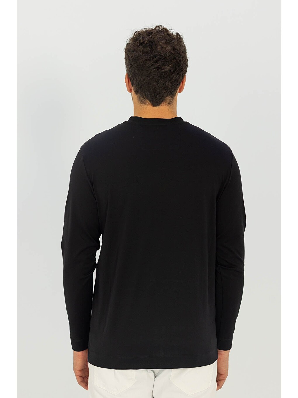 Erkek Sweatshirt Siyah-4
