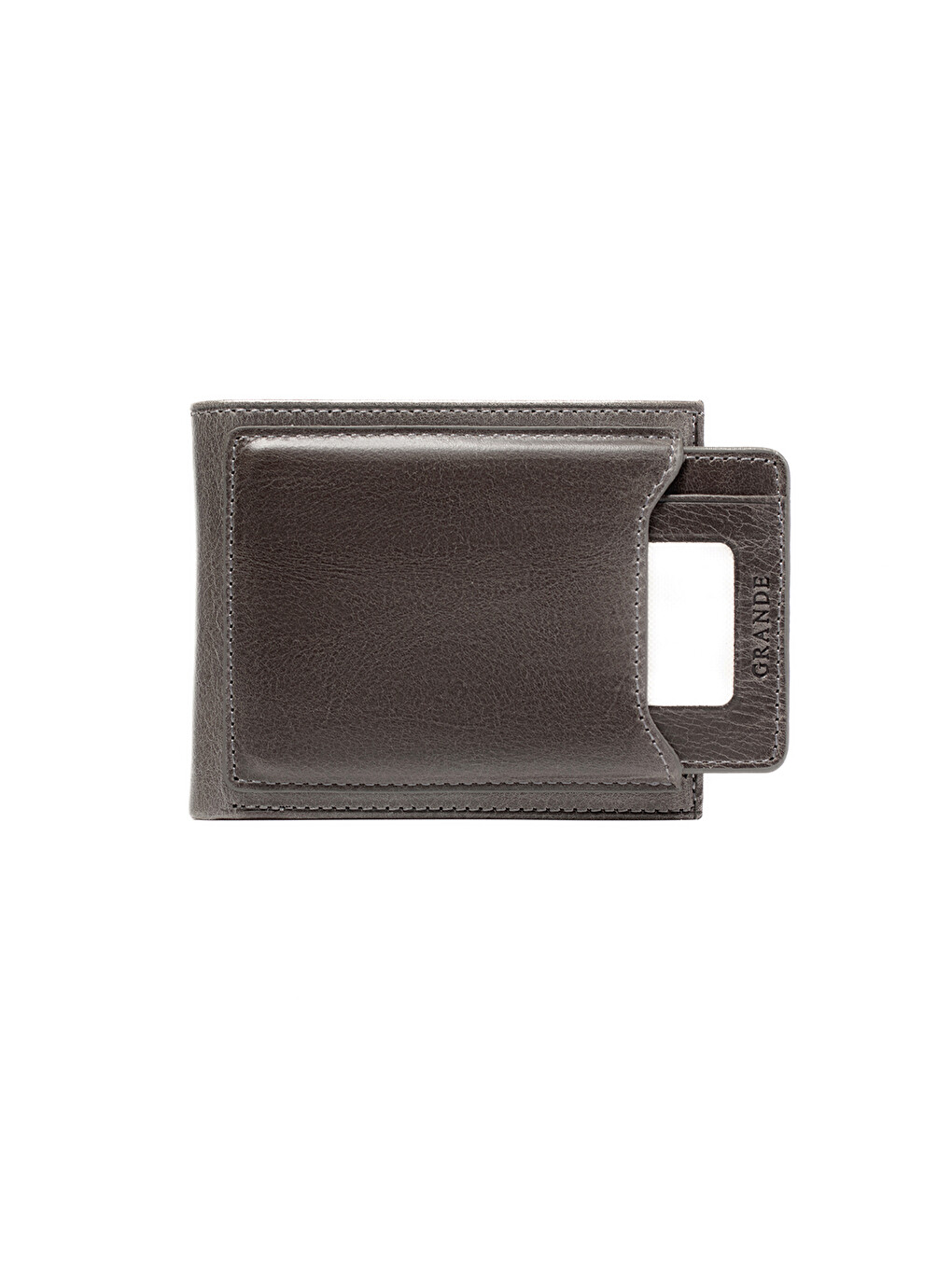 Gri Erkek Cüzdan & Kartlık 1595 Deri Cüzdan Kartlık-3