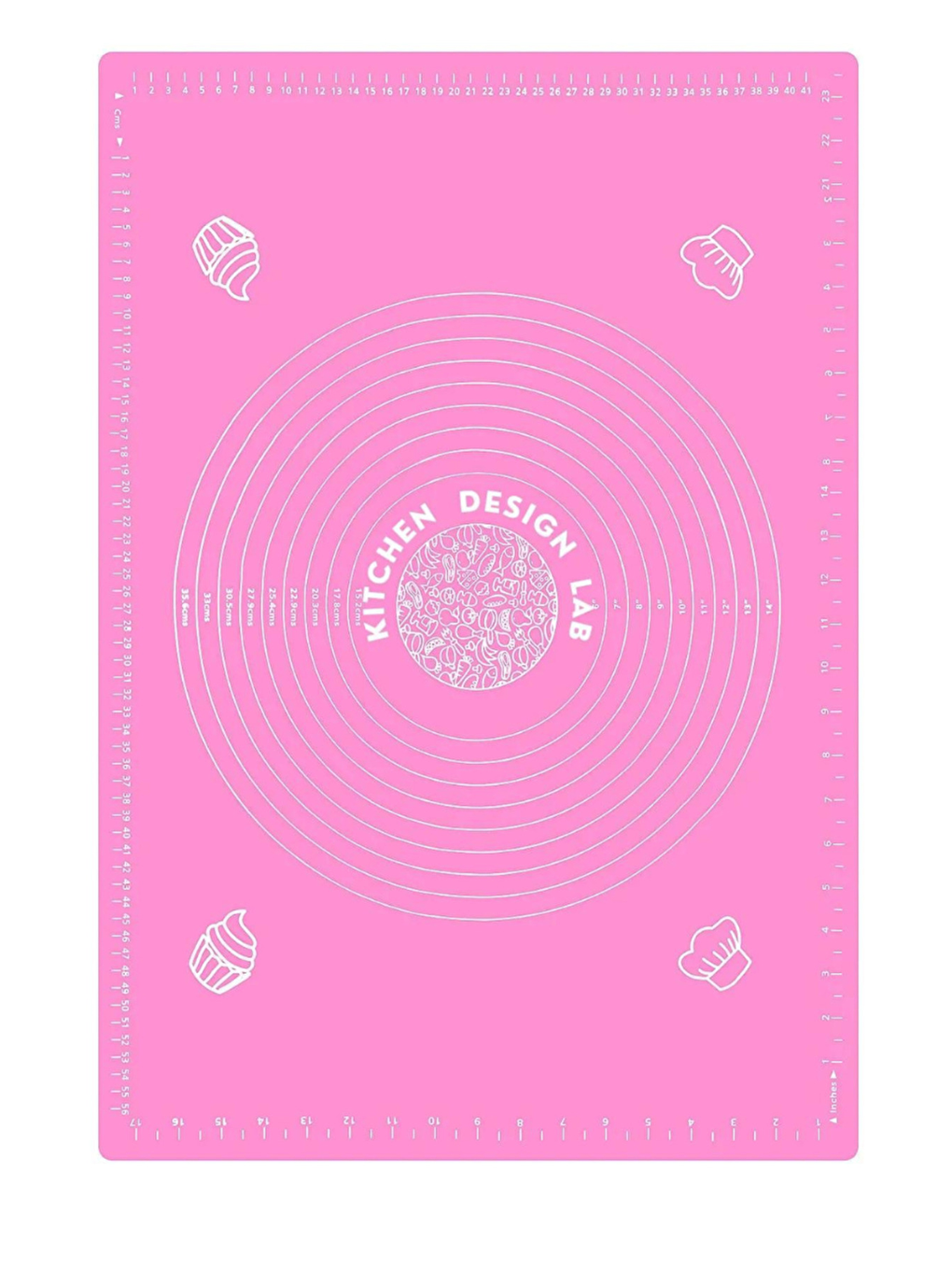 Gri Pembe 45x65 cm Silikon Hamur Açma Matı Çelik Un Eleği ve Kullan At Krema Sıkma Torbası Seti-1