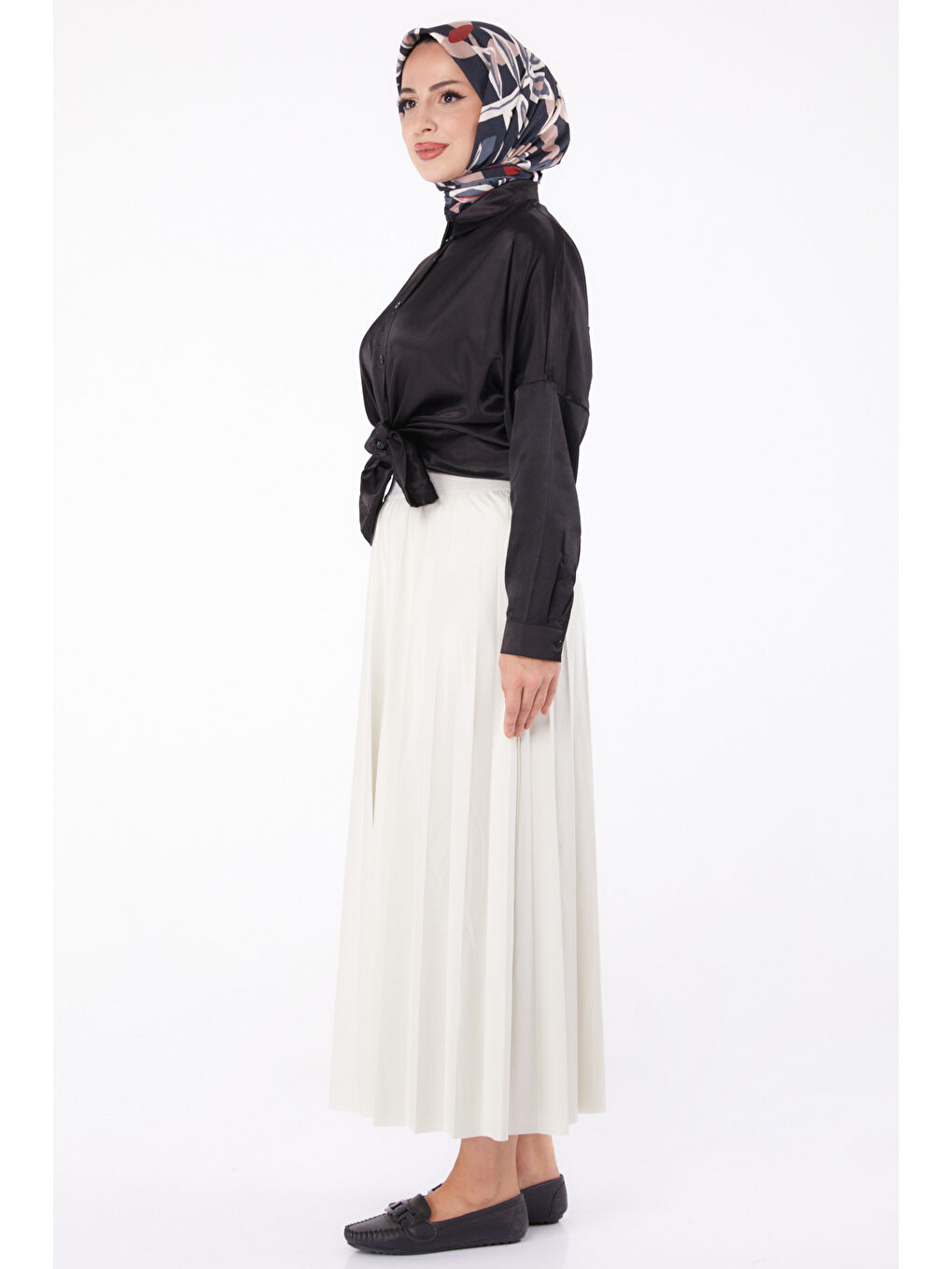 Bej Piliseli Etek Tas - 23036-3