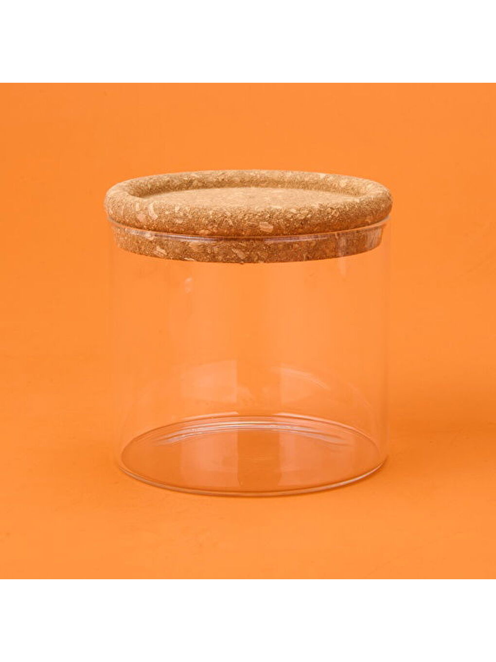 Beyaz Joseph Cam Kavanoz - Şeffaf / Açık Kahverengi - 800 ml-1