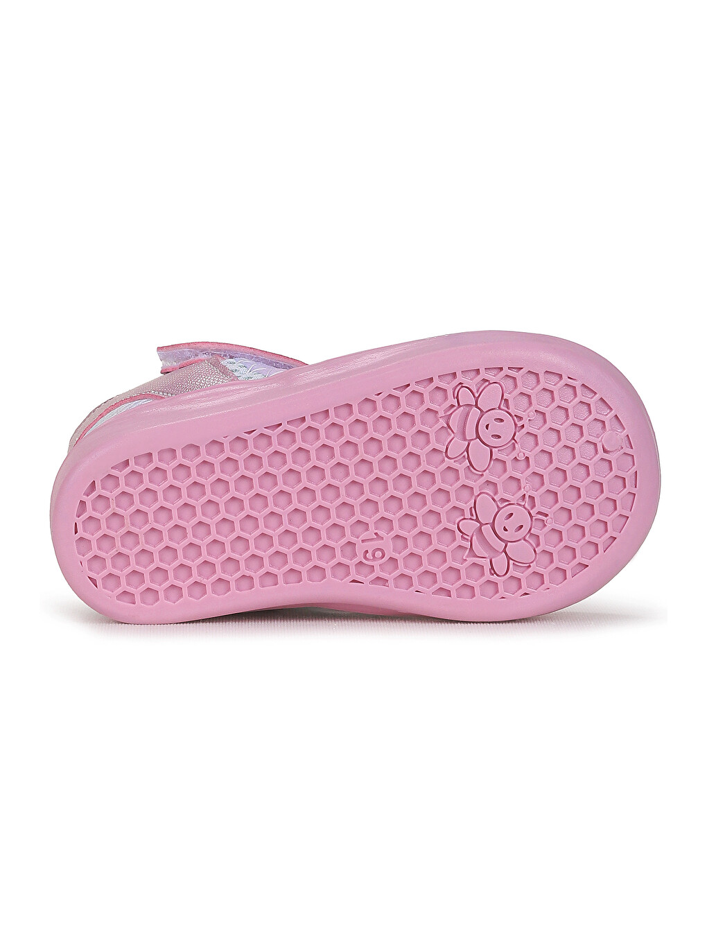Pembe Tapel İlk Adım Cırtlı Kız Bebek Sandalet-4