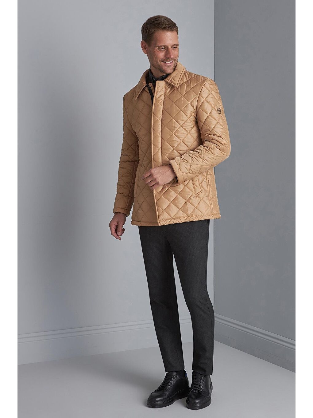 Bej Erkek Camel   Mont