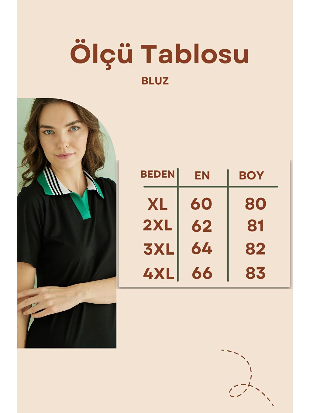 Siyah Büyük Beden Pamuklu Çiçek Desenli Pamuklu Bluz-2