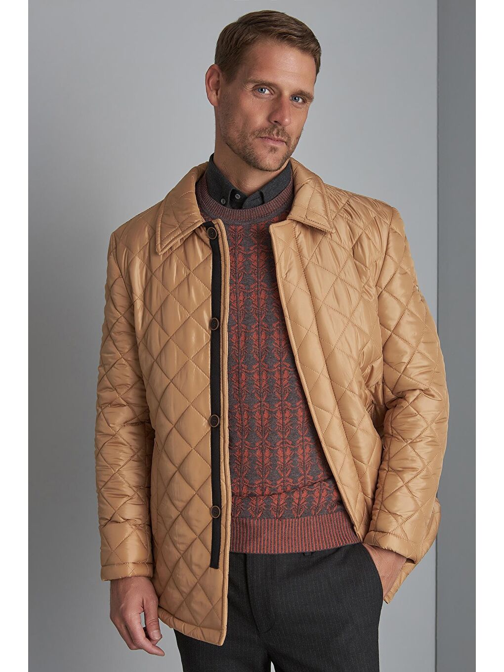 Bej Erkek Camel   Mont-1