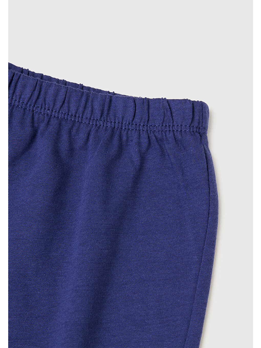Erkek Çocuk Lavanta Mavisi Kabarık Simli Baskılı Uzun Kollu Pijama Takımı-2