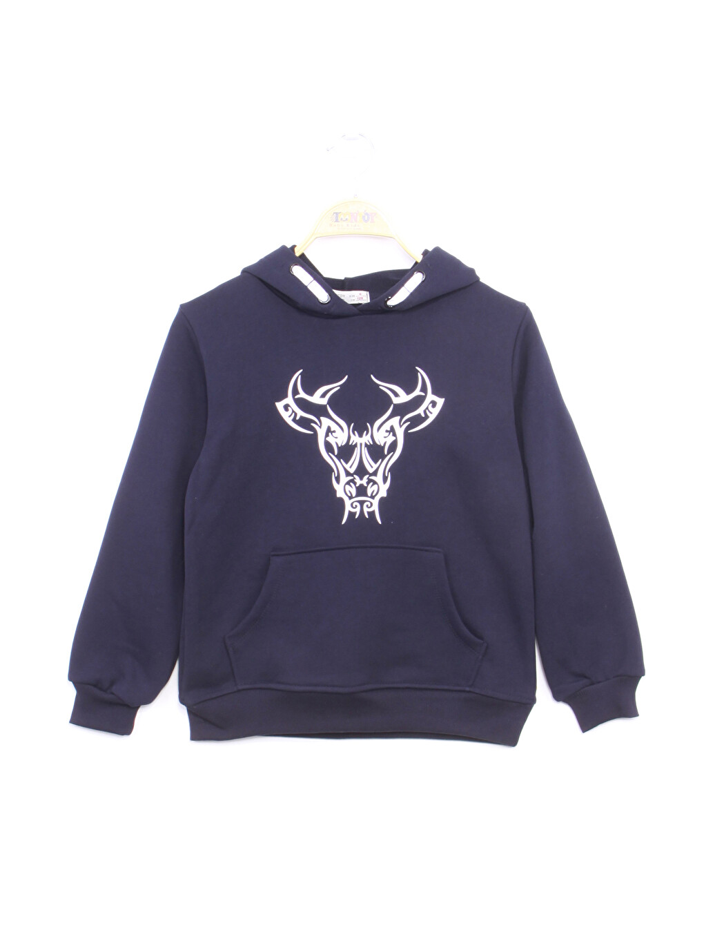 Lacivert Erkek Çocuk Boğa Baskılı Sweatshirt