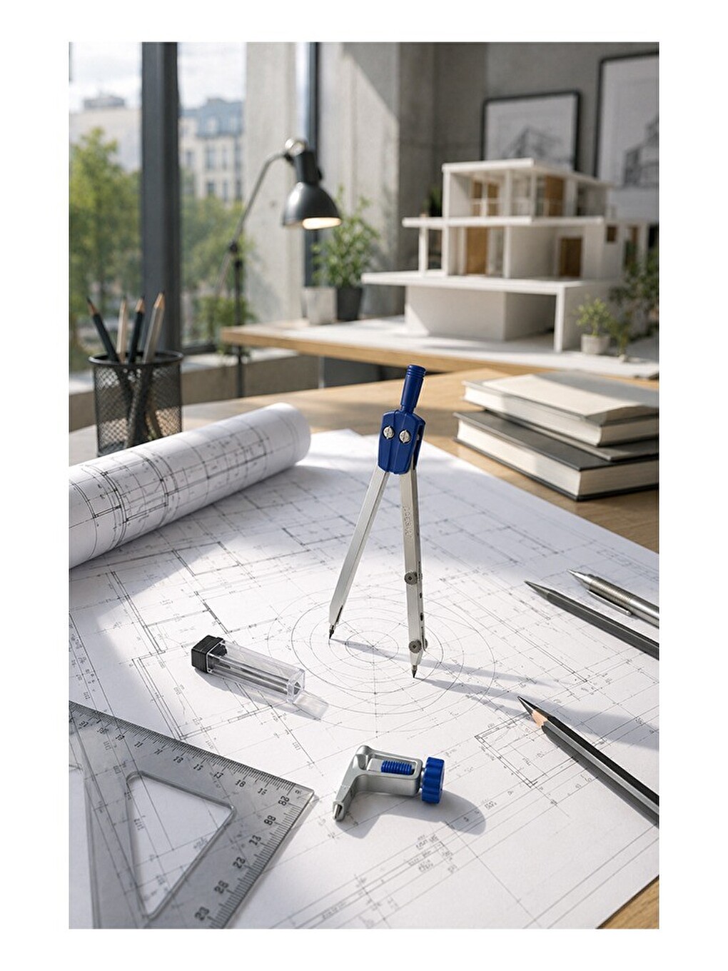 Metal Pergel Seti 3 Parça 1 197512 250mm Metal Pergel Çizim Proje Matematik Geometri Mimar Müh-2
