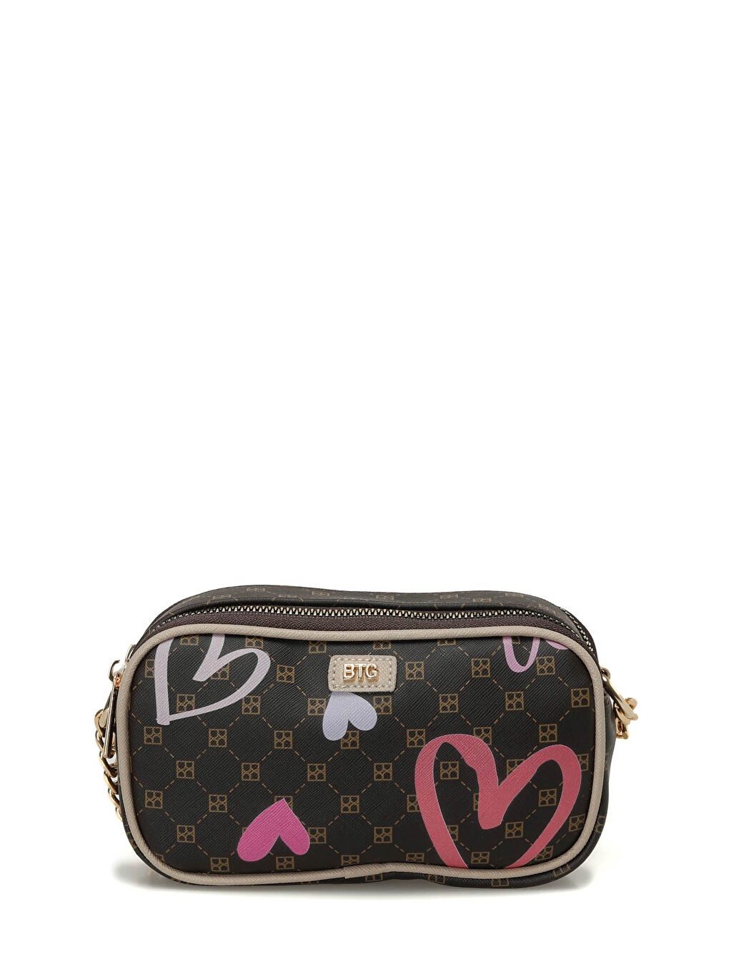 Kahverengi MNG KALP BSK CPRZ 4PR KAHVE MULTI Kadın Çapraz Çanta