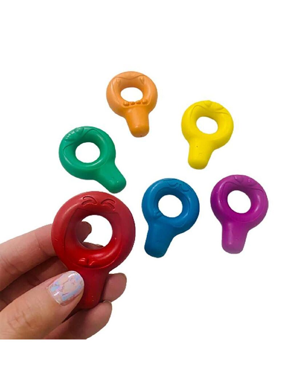 Maped Karışık Asorti Color Peps Bebek Balmumu(CRAYON) Boyama Halkaları 6 Lı - 7