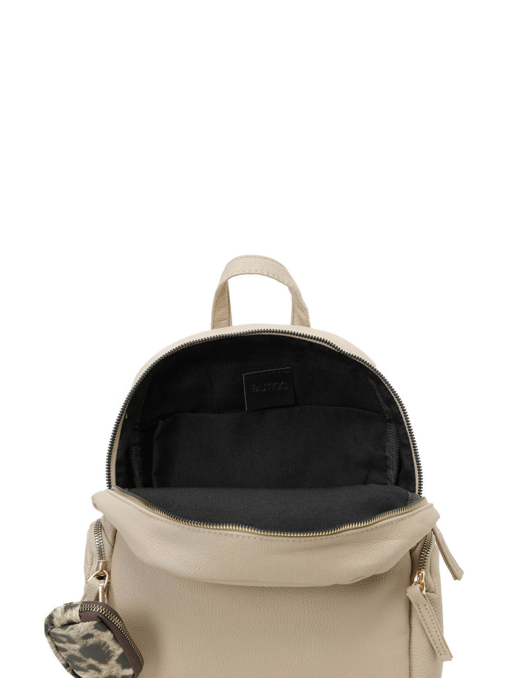 Bej NTRL BZKLU SRT 4PR Vizon Kadın Sırt Çantası-3