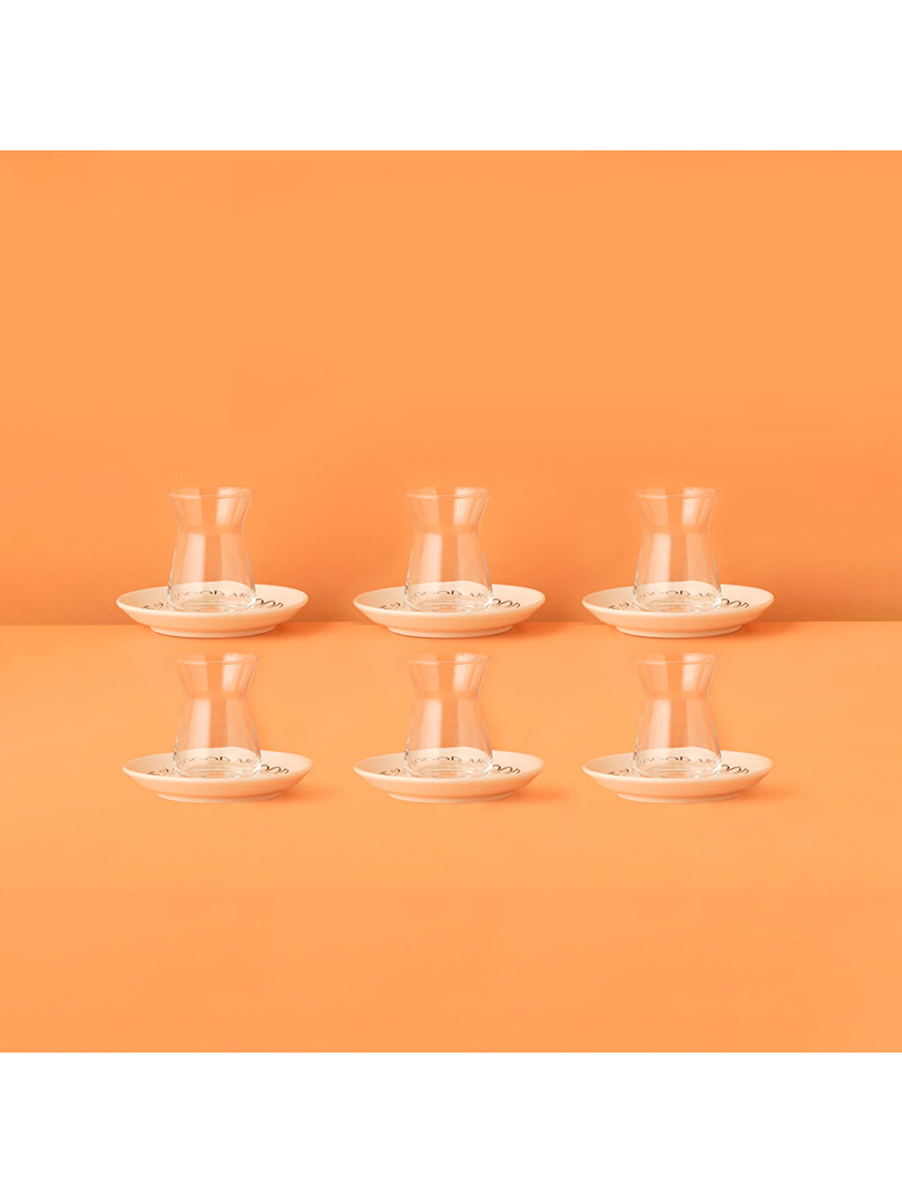 Mottos Çay Bardağı Seti 6'lı Beyaz (132 cc)