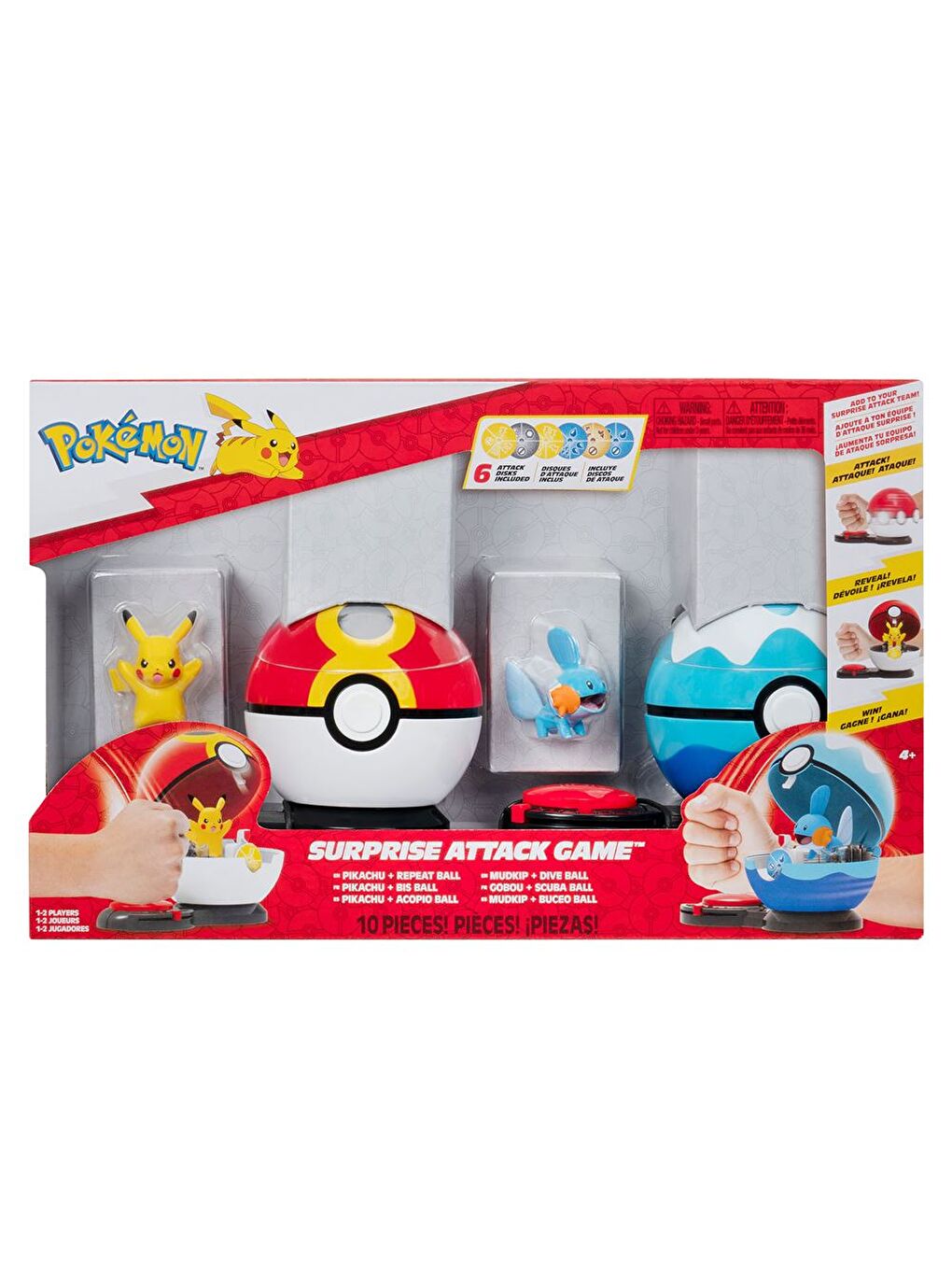 Sürpriz Atak Oyun Seti S4 - Pikachu ve Mudkip PKW3652-3
