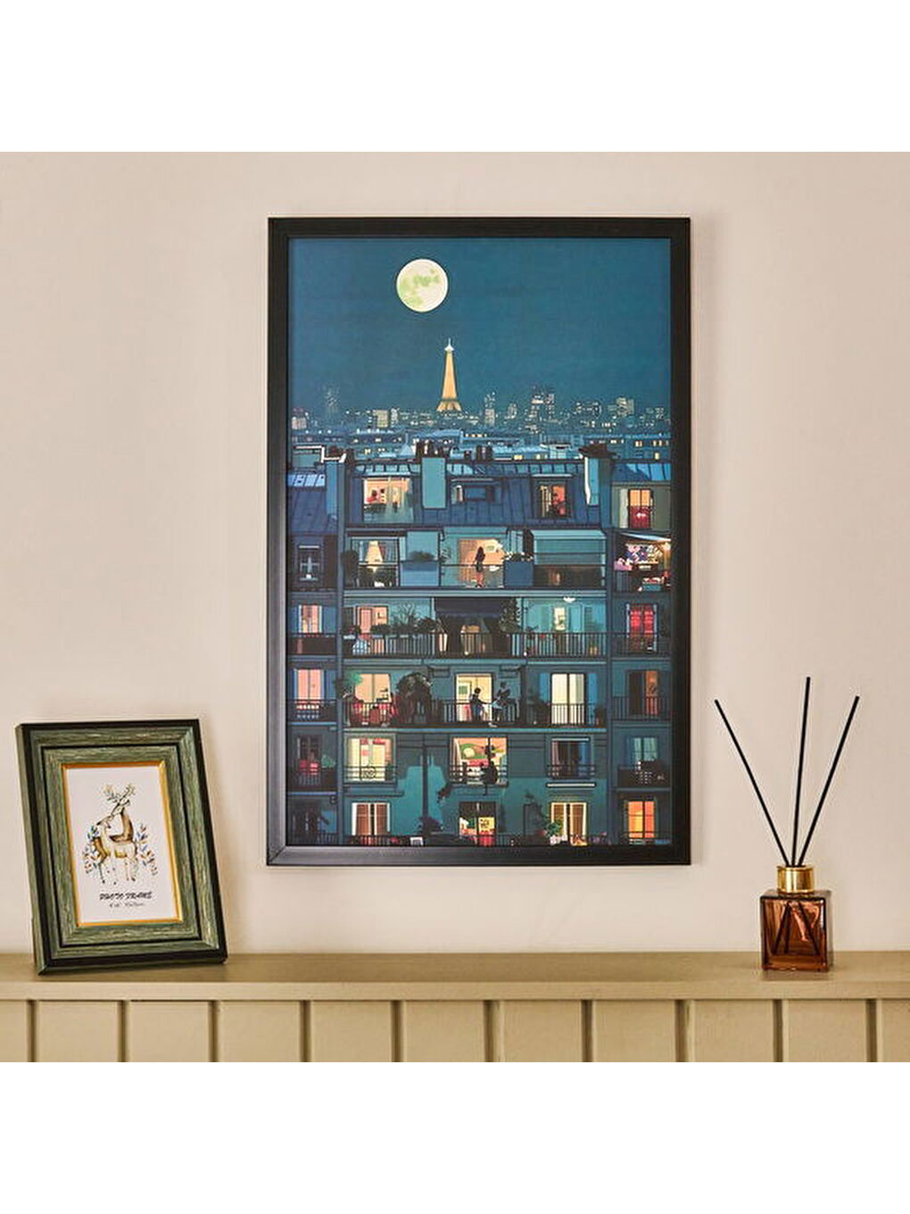 Deco Voisins Tablo - Mavi - 40x60 cm