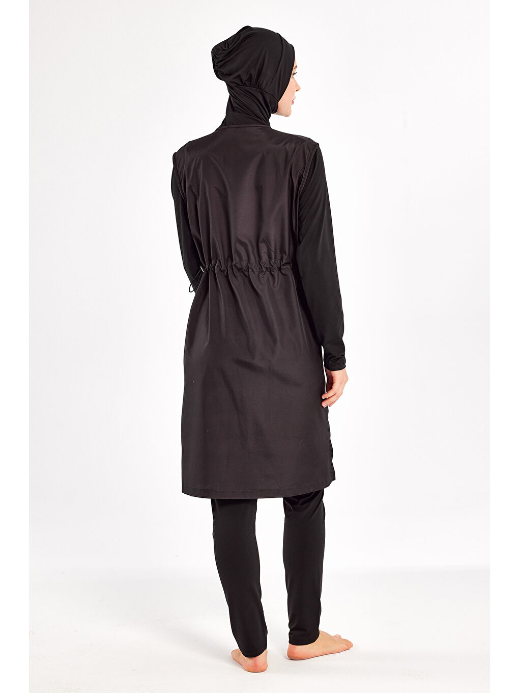 UV Korumalı Tam Kapalı Tesettür Mayo 1303 Siyah03-3