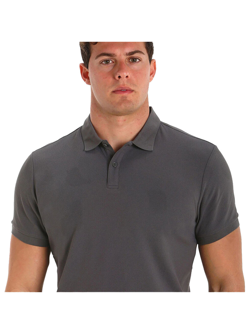 Act Qd Polo Erkek Gri Tişört-3